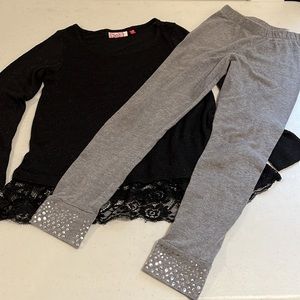 Girls So Dressy Top & Leggings